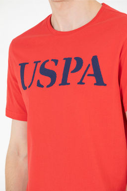 Мужская красная базовая футболка с круглым вырезом - U.s. polo assn фото 21