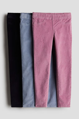 Pack de 3 jeggings de pana