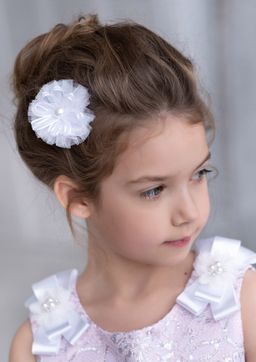 Анна, заколка белый Цена за 2 шт