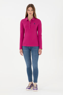 Женский базовый свитшот цвета фуксии Неожиданная скидка в корзине - U.s. polo assn фото 4