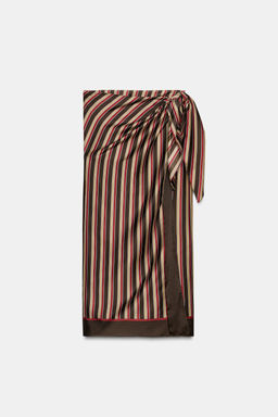 STRIPED WRAP SKIRT ZW COLLECTION - Zara фото 9