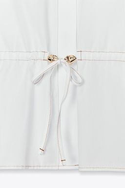 TOPSTITCHED POPLIN SHIRT - Zara фото 8