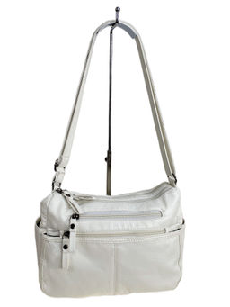 Женская сумка из искусственной кожи, цвет белый