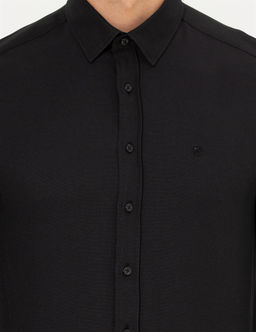 Siyah Slim Fit Oxford G_mlek - Pierre cardin фото 6