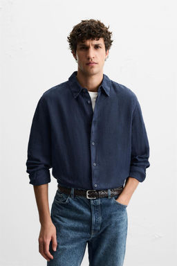 100% LINEN SHIRT - Zara фото 11