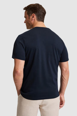 Erkek Koyu Lacivert Regular Fit Bisiklet Yaka Basic Ti__rt