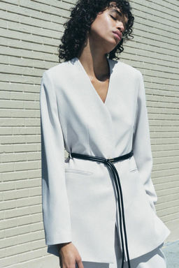ZW COLLECTION BELTED BLAZER - Zara фото 32