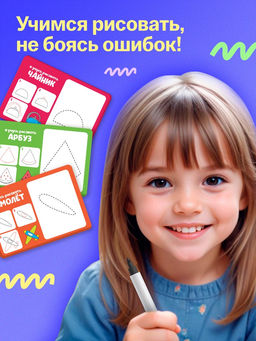 Набор пиши - стирай «Учимся рисовать», 20 заданий, 3+