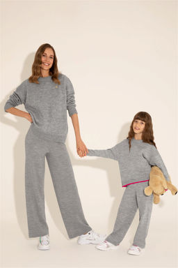 Женский серый меланжевый свитер - U.s. polo assn фото 8