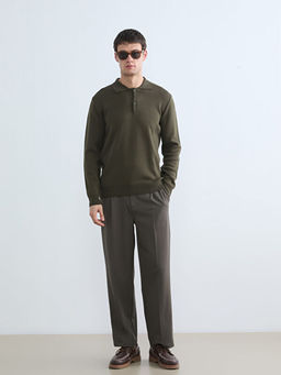 Polo Yaka Erkek Triko Kazak