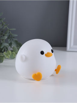 Фигурка светящаяся RISALUX «Утенок», 2 Вт, LED-ночник антистресс, RGB, USB, 10×12×9.5 см