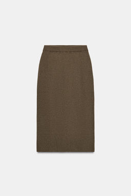 STRAIGHT WOOL MIDI SKIRT - Zara фото 2