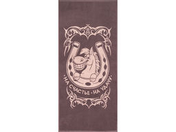 Полотенце махровое 6с102.411ж1 Подкова(т.с.мальв1) 67х150см