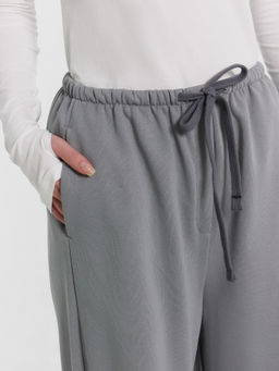 Брюки джоггеры Mark Formelle 182495-1 из велюра серые  фото 5