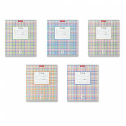 Цена за 160 шт. Тетрадь школьная ученическая ErichKrause Новая шотландка, 24 листа, клетка (в плёнке по 10 шт.) фото 13