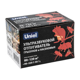 UDR-E14 WHITE Ультразвуковой отпугиватель насекомых и грызунов. 220В. Площадь до 120м2. Белый. TM Uniel - Volpe фото 6