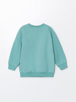 Bisiklet Yaka Bask?l? Erkek Bebek Sweatshirt - Waikiki фото 2