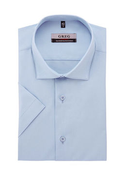 Сорочка мужская короткий рукав GREG 220/107/6403/Z STRETCH  фото 2