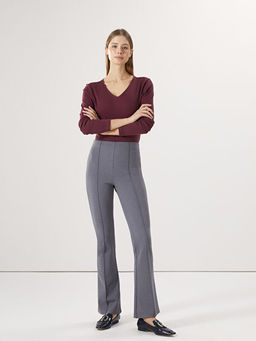 Ekstra Dar Fit ?spanyol Pa?a Kad?n Pantolon