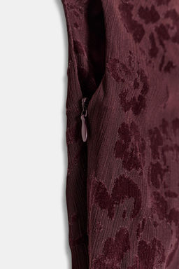 ASYMMETRIC DEVOURED FRINGE MIDI DRESS - Zara фото 9