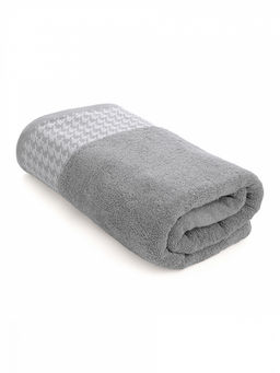 Полотенце для тела 70x130 серый махровая ткань