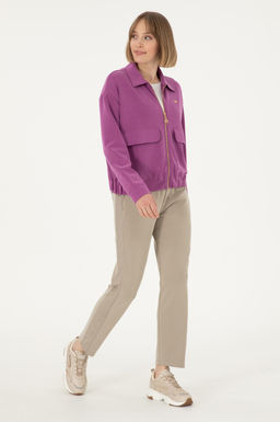 Женский фиолетовый свитшот Неожиданная скидка в корзине - U.s. polo assn фото 4