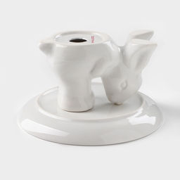 Блюдо для десертов Доляна Зайка, d=20,5 см, цвет белый  фото 3