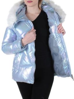 1920 LT. BLUE Куртка зимняя облегченная женская Moki - Фабричный китай фото 7