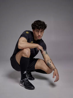 Футбольная форма KELME Short-Sleeved Football Suit Black