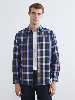 Regular Fit Uzun Kollu Ekose Erkek G?mlek