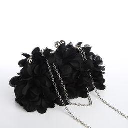 Сумка-клатч на фермуаре, цвет чёрный - Simaland фото 3