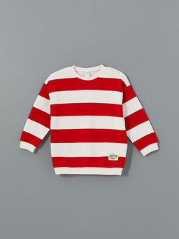 Bisiklet Yaka Erkek ?ocuk Sweatshirt ve E?ofman Alt 2li