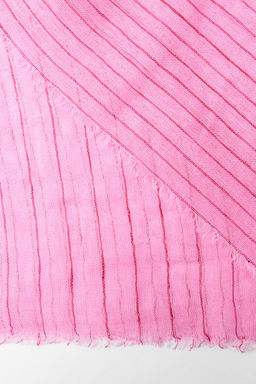 STRIPED 100% LINEN SCARF - Zara фото 10