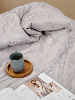 Одеяло Сатин-Жаккард - Серебро 172x205