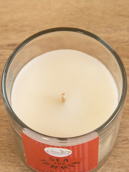 Свеча с кристаллом внутри Sea and Summer Jade orchid, 120 г, соевый воск, орхидея