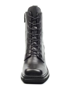 01-E21B-2A BLACK Ботинки демисезонные женские (натуральная кожа, байка) - Фабричный китай фото 10