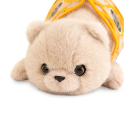 Мягкая игрушка "Кот Барсик в сумке бежевый", 56 см B1003/56