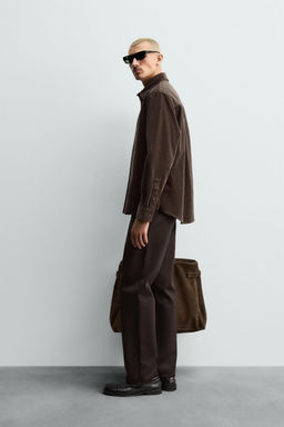 RELAXED FIT CORDUROY SHIRT - Zara фото 4