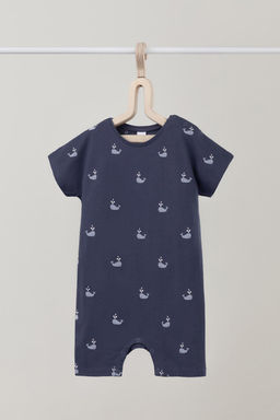 К 6294/стальной,маленькие киты полукомбинезон (песочник) яс