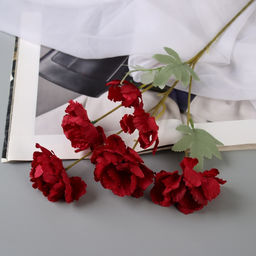 Цветы искусственные «Космея махровая», 8×58 см, бордовые