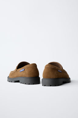 CHAMPION ® X ZARA LEATHER LOAFERS  фото 5