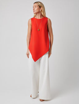 VILATTE / Удлиненный топ из плотного лиоцелла  фото 5