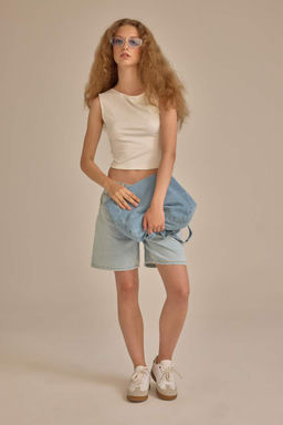 Приталенная футболка с коротким рукавом - Defacto фото 2