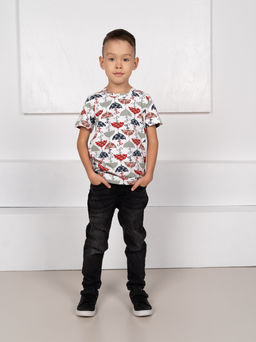 Футболка дет.арт.867/6-2,бело-красная - Binita фото 2