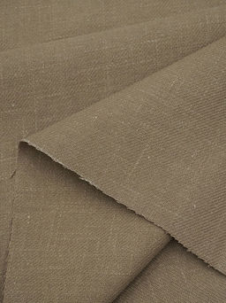 Конопля с хлопком-диагональ цв.Св.кофейный, ш.1.4м, конопля-80%, хлопок-20%, 246гр/м.кв - Купава фото 4