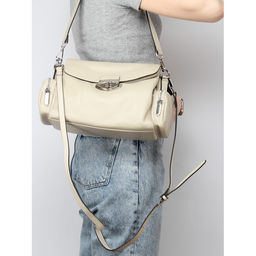 Сумка женская натуральная кожа GU 2033-3626, 1отд, плечевой ремень, бежевый SALE 259846 - Adelia фото 10