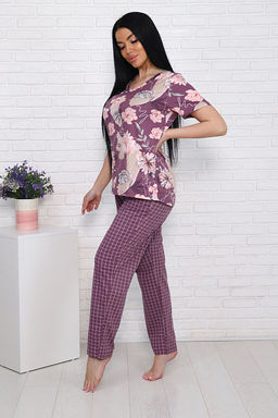 Костюм с брюками (00991, бордовый) - Плиона фото 7