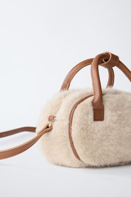 BOWLING SHEEPSKIN CROSSBODY BAG - Zara фото 11