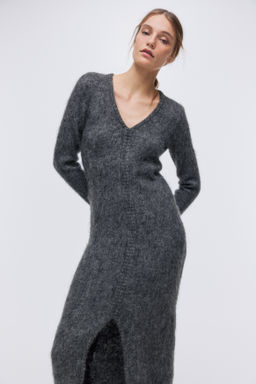 Vestido en mezcla de mohair con espalda cut-out - H&m фото 6