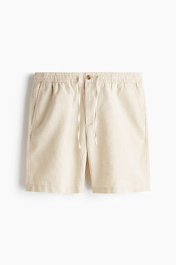 Pantal?n corto en mezcla de lino Regular Fit - H&m фото 6